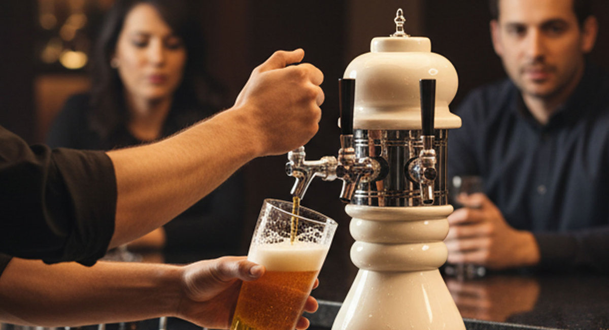 Black Forest decorative draft tower