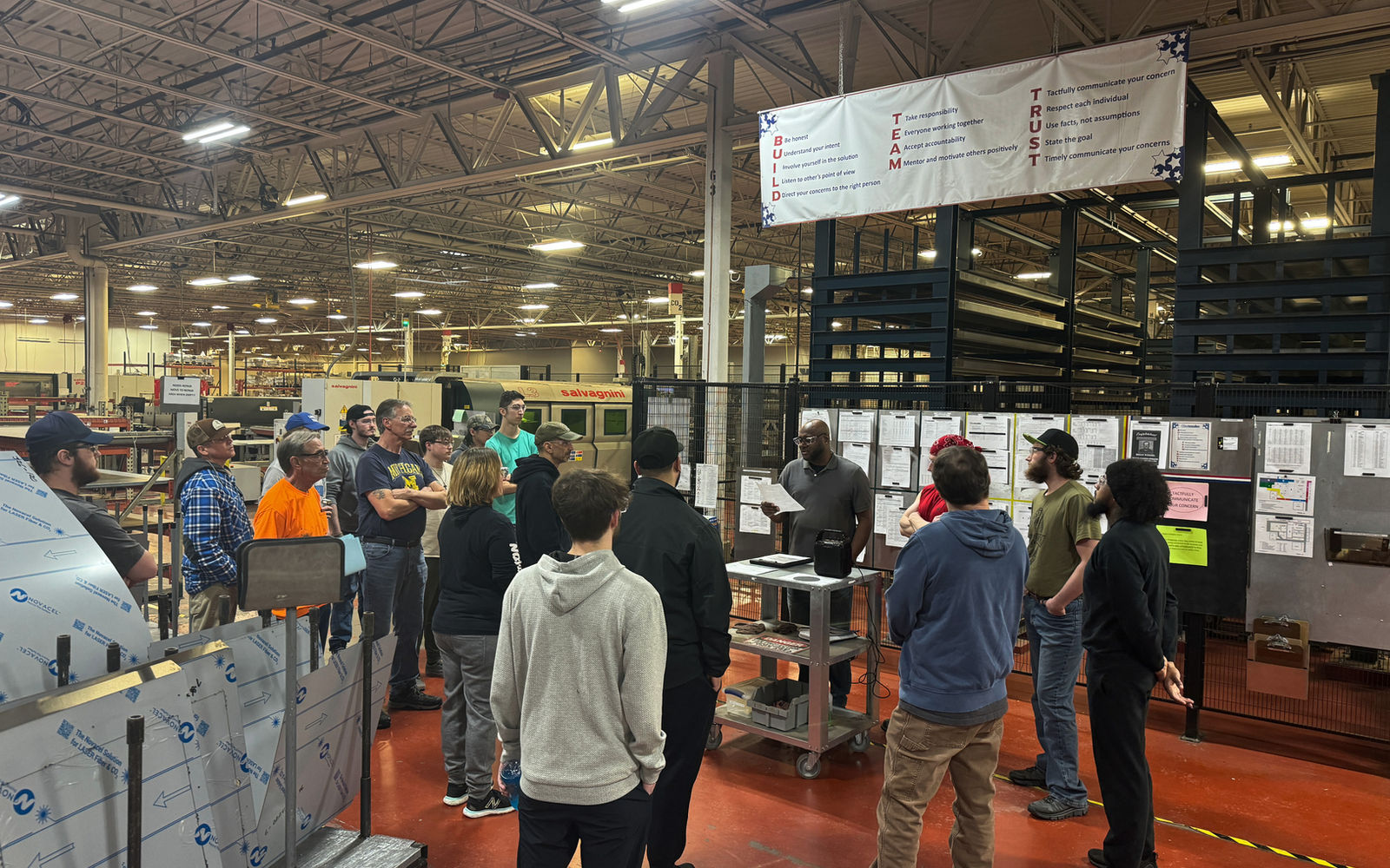 Manufacturing floor and equipment at Glastender